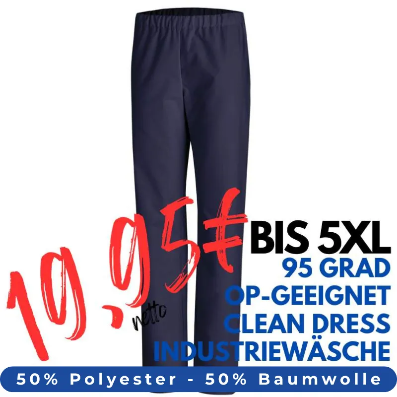 HERREN ARBEITSHOSE MEDIZIN | OP-Hose 780 von LEIBER / Farbe: marine / 50 % Baumwolle 50 % Polyester | MEIN-KASACK.de - KASACK - KASACKS