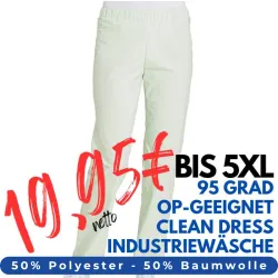 HERREN ARBEITSHOSE MEDIZIN | OP-Hose 780 von LEIBER / Farbe: mint / 50 % Baumwolle 50 % Polyester