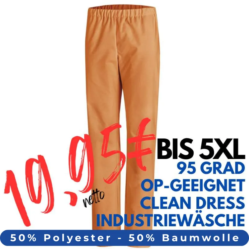 HERREN ARBEITSHOSE MEDIZIN | OP-Hose 780 von LEIBER / Farbe: orange / 50 % Baumwolle 50 % Polyester | MEIN-KASACK.de - KASACK - KASACKS