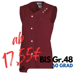 KASACK OHNE ARM 472 von LEIBER / Farbe: bordeaux / 65 % Polyester 35 % Baumwolle