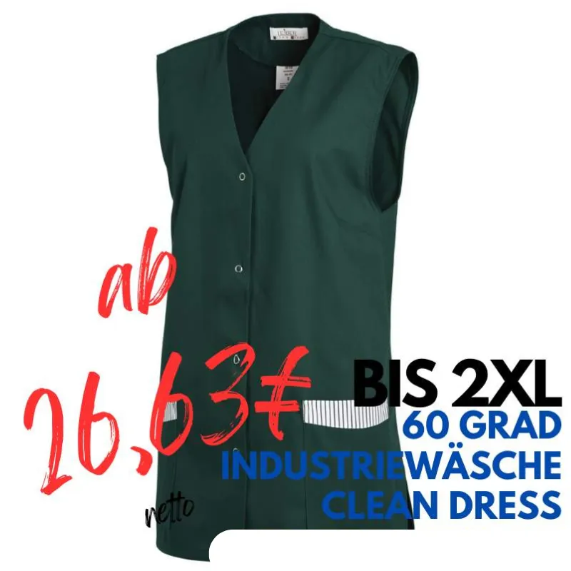 KASACK OHNE ARM 515 von LEIBER / Farbe: bottle green / 65 % Polyester 35 % Baumwolle | MEIN-KASACK.de - KASACK - KASACKS