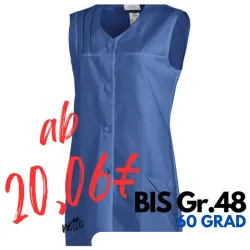 KASACK OHNE ARM 553 von LEIBER / Farbe: blau / 65 % Polyester 35 % Baumwolle