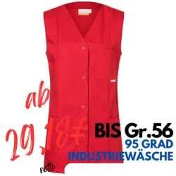 KASACK OHNE ARM KS 40 von KARLOWSKY / Farbe: rot / 65% Polyester-35% Baumwolle-215 g