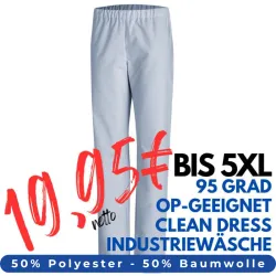 OP-HOSE 780 von LEIBER / Farbe: hellblau / 50 % Baumwolle 50 % Polyester