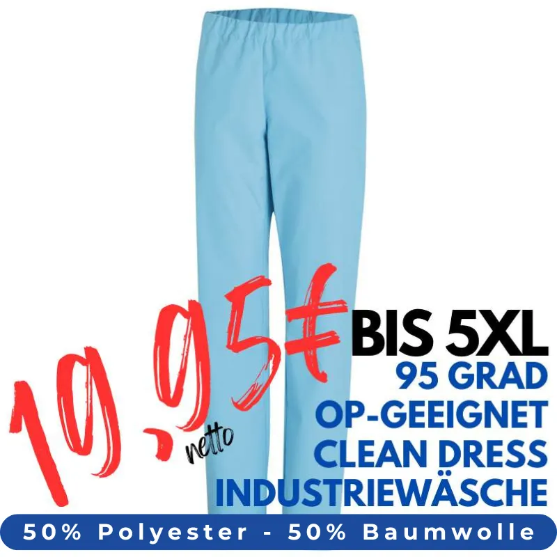 OP-HOSE 780 von LEIBER / Farbe: türkis / 50 % Baumwolle 50 % Polyester | MEIN-KASACK.de - KASACK - KASACKS