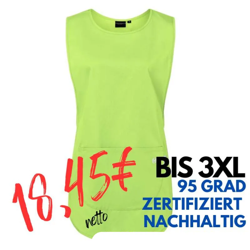 Überwurfschürze KS 64 - ESSENTIAL von KARLOWSKY / Farbe: kiwi / 65% Polyester-35% Baumwolle-150 g | MEIN-KASACK.de - KASACK - KASACKS