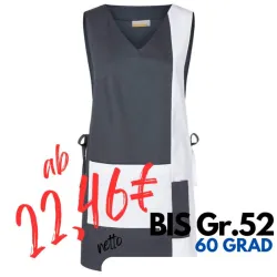 Überwurfschürze KS 38 von KARLOWSKY / Farbe: weiß / 65% Polyester-35% Baumwolle-215g