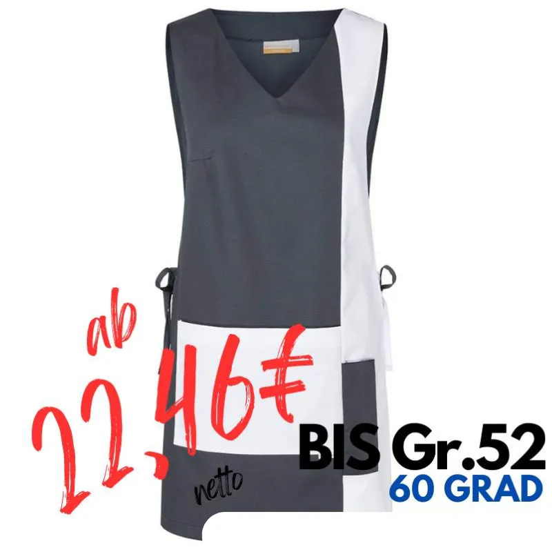 Überwurfschürze KS 38 von KARLOWSKY / Farbe: weiß / 65% Polyester-35% Baumwolle-215g | MEIN-KASACK.de - KASACK - KASACKS
