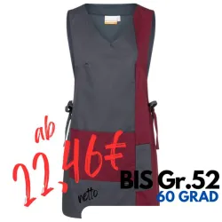 Überwurfschürze KS 38 von KARLOWSKY / Farbe: bordeaux / 65% Polyester-35% Baumwolle-215g