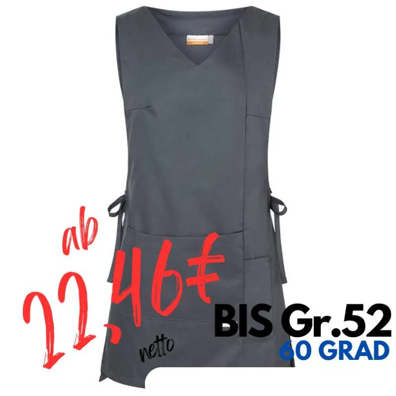 Überwurfschürze KS 38 von KARLOWSKY / Farbe: anthrazit / 65% Polyester-35% Baumwolle-215g | MEIN-KASACK.de - KASACK - KASACKS