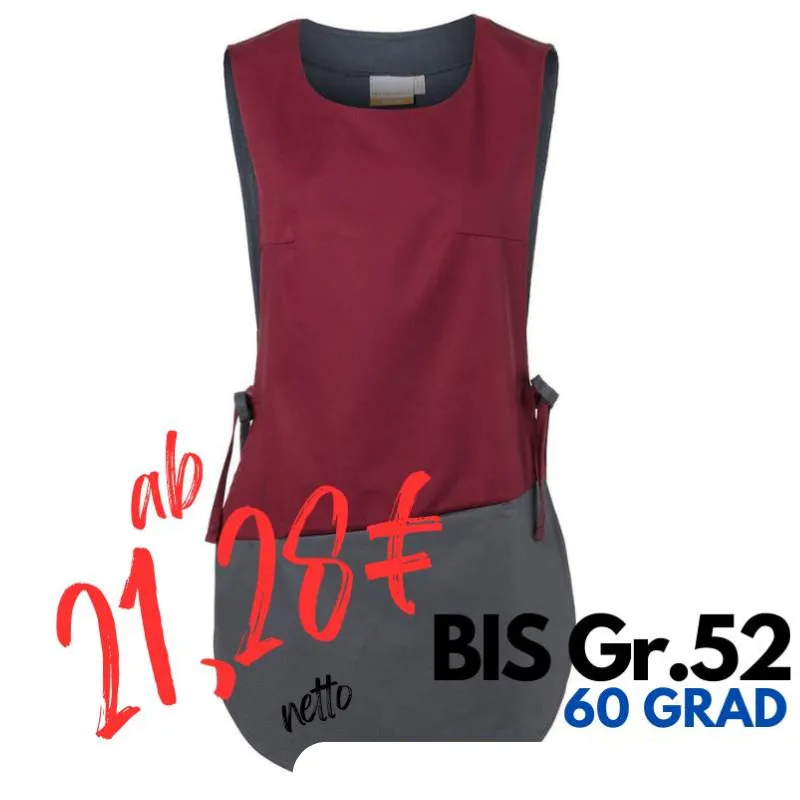 Überwurfschürze KS 17 von KARLOWSKY / Farbe: bordeaux / 65% Polyester-35% Baumwolle-215g | MEIN-KASACK.de - KASACK - KASACKS