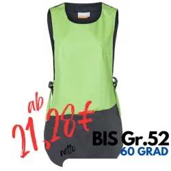 Überwurfschürze KS 17 von KARLOWSKY / Farbe: apfelgrün / 65% Polyester-35% Baumwolle-215g