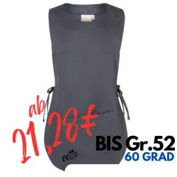 Überwurfschürze KS 17 von KARLOWSKY / Farbe: anthrazit / 65% Polyester-35% Baumwolle-215g