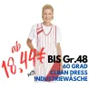 Überwurfschürze 738 von LEIBER / Farbe: weiß-rot / 65 % Polyester 35 % Baumwolle