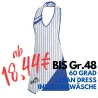 Überwurfschürze 738 von LEIBER / Farbe: weiß-königsblau / 65 % Polyester 35 % Baumwolle