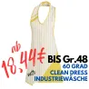 Überwurfschürze 738 von LEIBER / Farbe: weiß-gelb / 65 % Polyester 35 % Baumwolle