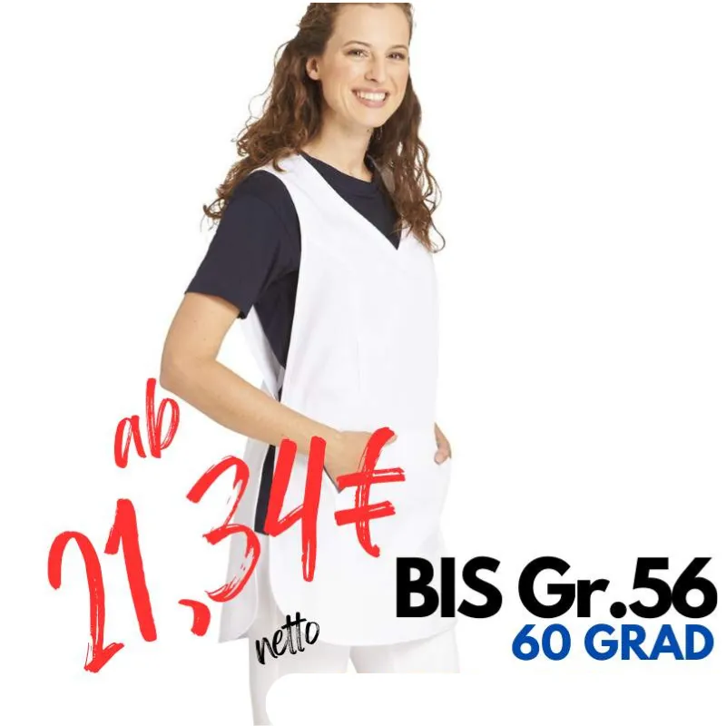 Überwurfschürze 641 von LEIBER / Farbe: weiß / 65 % Polyester 35 % Baumwolle | MEIN-KASACK.de - KASACK - KASACKS