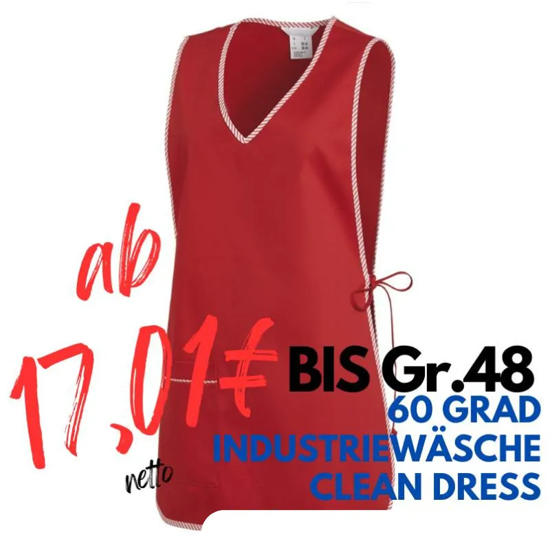 Überwurfschürze 594 von LEIBER / Farbe: rot / 65 % Polyester 35 % Baumwolle | MEIN-KASACK.de - KASACK - KASACKS