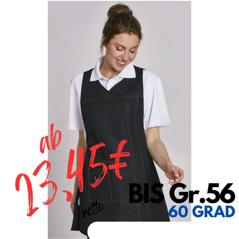 Überwurfschürze 1350 von LEIBER / Farbe: schwarz / 65 % Polyester 35 % Baumwolle | MEIN-KASACK.de - KASACK - KASACKS