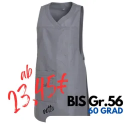 Überwurfschürze 1350 von LEIBER / Farbe: hellgrau / 65 % Polyester 35 % Baumwolle