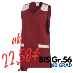 Überwurfschürze 1229 von LEIBER / Farbe: bordeaux / 65 % Polyester 35 % Baumwolle