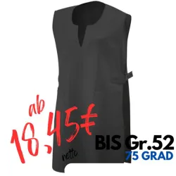 Überwurfschürze 12120 von EXNER / Farbe: schwarz / 100% Baumwolle
