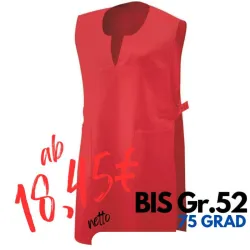 Überwurfschürze 12120 von EXNER / Farbe: rot / 100% Baumwolle