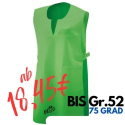 Überwurfschürze 12120 von EXNER / Farbe: lemon green / 100% Baumwolle