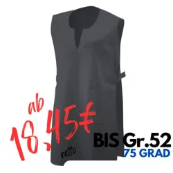 Überwurfschürze 12120 von EXNER / Farbe: graphit / 100% Baumwolle