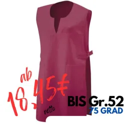 Überwurfschürze 12120 von EXNER / Farbe: bordeaux / 100% Baumwolle