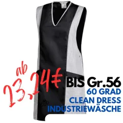 Überwurfschürze / Chasuble 264 von LEIBER / Farbe: weiß-schwarz / 65 % Polyester 35 % Baumwolle