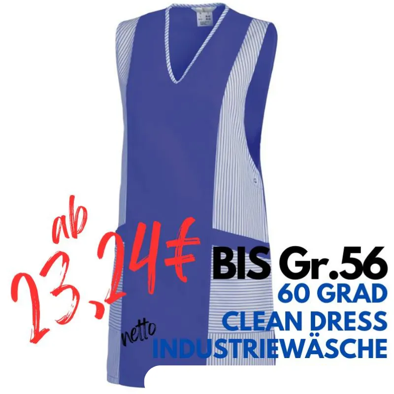 Überwurfschürze / Chasuble 264 von LEIBER / Farbe: weiß-königsblau / 65 % Polyester 35 % Baumwolle | MEIN-KASACK.de - KASACK - KASACKS