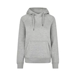 ARBEITS-HOODIE / ARBEITSPULLOVER DAMEN | CORE 637 von ID / Farbe: grau / 60% BAUMWOLLE 40% POLYESTER