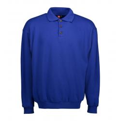 Klassisches Herren Polo-Sweatshirt 601 von ID / Farbe: königsblau / 70% BAUMWOLLE 30% POLYESTER - | MEIN-KASACK.de | kas