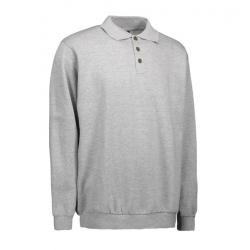 Klassisches Herren Polo-Sweatshirt 601 von ID / Farbe: hellgau / 70% BAUMWOLLE 30% POLYESTER - | MEIN-KASACK.de | kasack