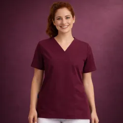 DAMEN - KASACK 2253 von LEIBER / Farbe: burgund / 65 % PES 35 % BW