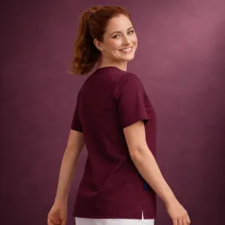 DAMEN - KASACK 2253 von LEIBER / Farbe: burgund / 65 % PES 35 % BW