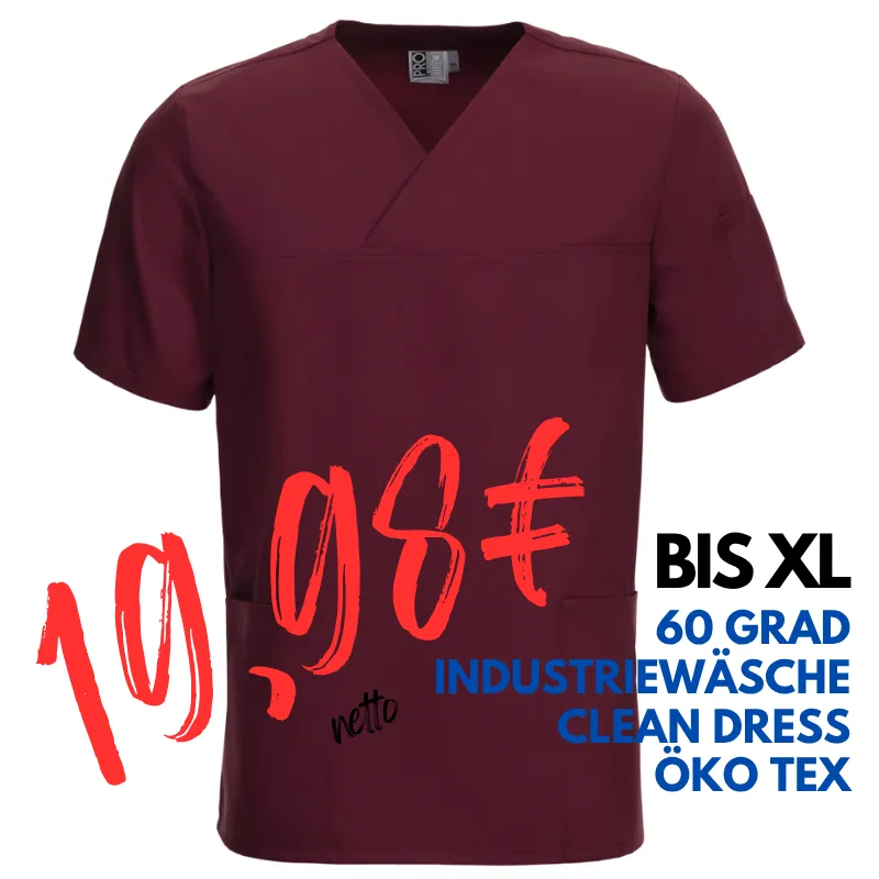 UNISEX - KASACK 2254 von LEIBER / Farbe: burgund / 65% Polyester - 35% Baumwolle | MEIN-KASACK.de - KASACK - KASACKS