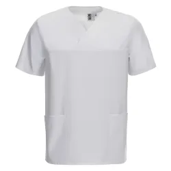 UNISEX - TENCEL - KASACK 2252 von LEIBER / Farbe: weiß / 50 % Lyocell 50 % Polyester