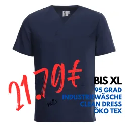 UNISEX - TENCEL - KASACK 2252 von LEIBER / Farbe: marine / 50 % Lyocell 50 % Polyester