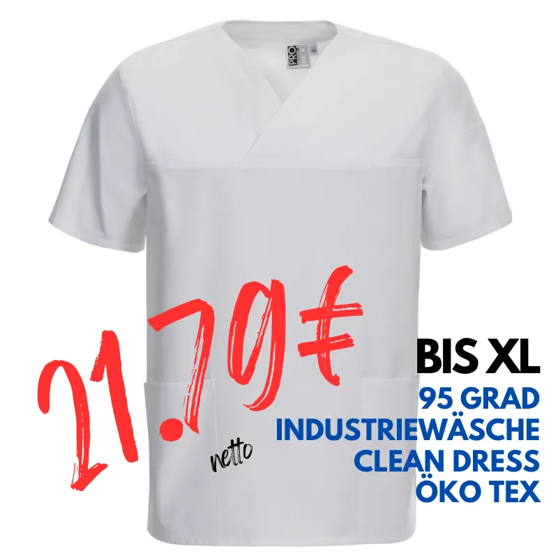 UNISEX - TENCEL - KASACK 2252 von LEIBER / Farbe: weiß / 50 % Lyocell 50 % Polyester | MEIN-KASACK.de - KASACK - KASACKS