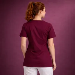 DAMEN - KASACK 2253 von LEIBER / Farbe: burgund / 65 % PES 35 % BW
