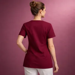 DAMEN - TENCEL - KASACK 2251 von LEIBER / Farbe: beere / 50 % Lyocell 50 % Polyester