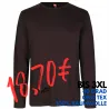 ARBEITS-T-SHIRT HERREN| Interlock 518 von ID / Farbe: bordeaux / 100% BAUMWOLLE