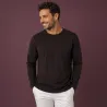ARBEITS-T-SHIRT HERREN| Interlock 518 von ID / Farbe: bordeaux / 100% BAUMWOLLE