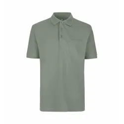 ARBEITS-POLO-SHIRT HERREN | PRO Wear 320 von ID / Farbe: altgrün / 50% BAUMWOLLE 50% POLYESTER