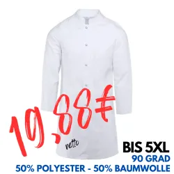 DAMEN - ARZTKITTEL - LABORKITTEL 292 von EXNER / Farbe: weiß / 50% PES - 50%BW - 175g
