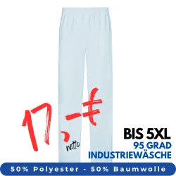 DAMEN ARBEITSHOSE MEDIZIN | 330 von MEIN-KASACK.de / Farbe: eisblau / 50% Baumwolle, 50% Polyester, 175 g