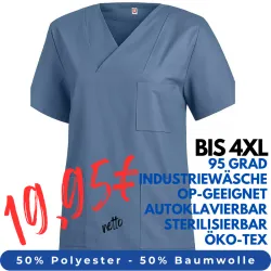 DAMEN - KASACK 769 von LEIBER / Farbe: königsblau / 50 % Baumwolle 50 % Polyester