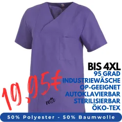 DAMEN - KASACK 769 von LEIBER / Farbe: lila / 50 % Baumwolle 50 % Polyester